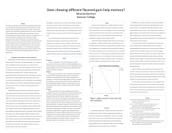 Does chewing different flavored gum help memory?