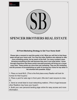 55 Point Marketing Strategy to Get Your Home Sold!