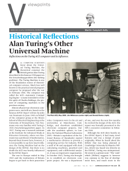 Alan Turing`s other universal machine