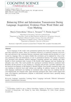 Balancing Effort and Information Transmission During Language