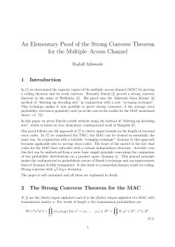 An Elementary Proof of the Strong Converse