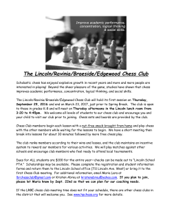 Lincoln Chess Club Registration