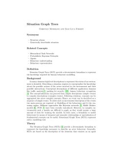 Situation Graph Trees
