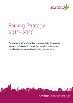 Parking Strategy 2015-2020