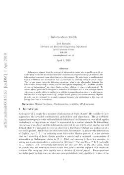 Information Width