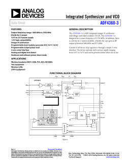 ADF4360-3 - Analog Devices