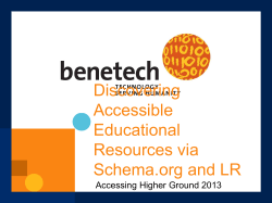 Discovery Accessible Education Resources via Schema.org and