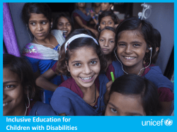 Inclusive education for children with disabilities