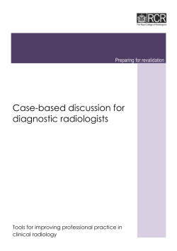 Case-based discussion for diagnostic radiologists
