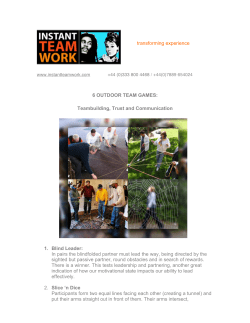 6 OUTDOOR TEAM GAMES