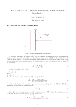 on Electric field from Continuous Distribution