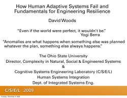 How Human Adaptive Systems Fail and Fundamentals for