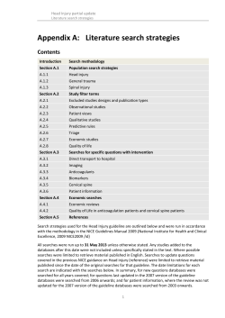 Appendix A: Literature search strategies