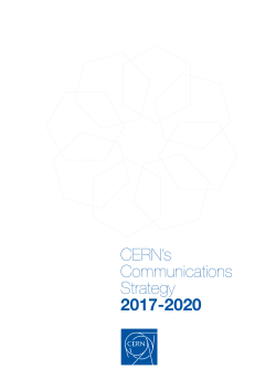 CERN`s Communications Strategy 2017-2020