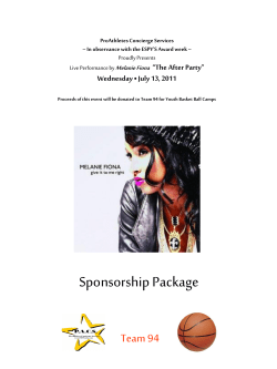 to sponsorship package - ProAthletes Celebrity Services