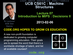 2013Sp-CS61C-L07-dg - inst.eecs.berkeley.edu