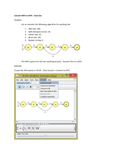 Convert NFA to DFA &ndash; Exercise Problem: Let us consider the