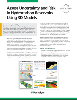 Assess Uncertainty and Risk in Hydrocarbon Reservoirs