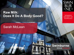 Powerpoint slides - Swinburne Commons