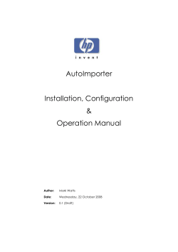 Installing Auto Importer