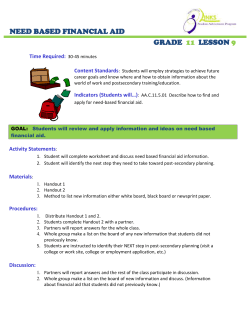Need-Based Financial Aid