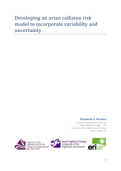 Developing an avian collision risk model to incorporate variability
