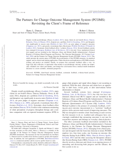 The Partners for Change Outcome Management System (PCOMS