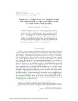 ASYMPTOTIC COMPACTNESS AND ABSORBING SETS FOR 2D