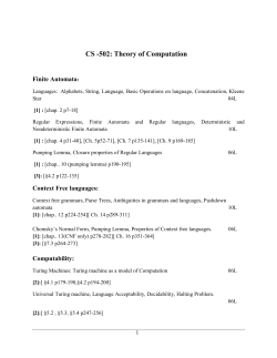 Theory of Computation