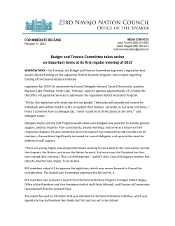 Budget and Finance Committee takes action on important items at its