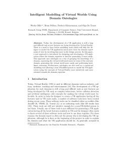 Intelligent Modelling of Virtual Worlds Using Domain