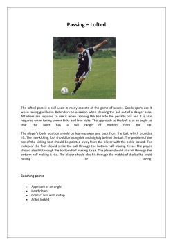Passing &ndash; Lofted - Nomads United AFC