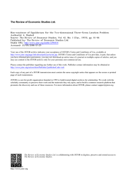 The Review of Economic Studies Ltd.