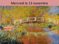 Mercredi le 13 novembre