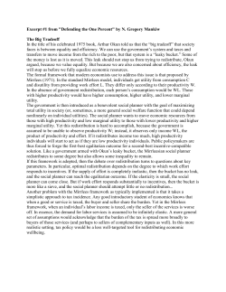 Excerpt #1 from "Defending the One Percent" by N. Gregory Mankiw