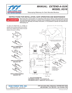 MANUAL: EXTEND-A-GUN MODEL XG18
