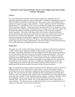 KGCOE-Research | BethDeBartolo - public/fatigue and fracture/Final
