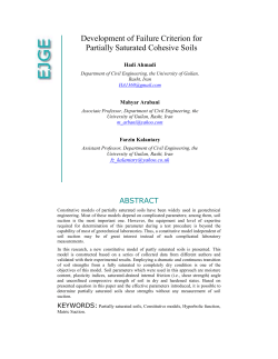 Ppr0731 - Electronic Journal of Geotechnical Engineering