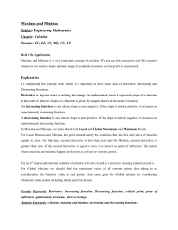 Maxima and Minima - The Gate Academy