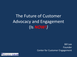 PPT Slides - 2017 Summit on Customer Engagement