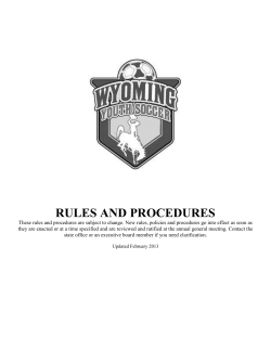 Rules and Procedures