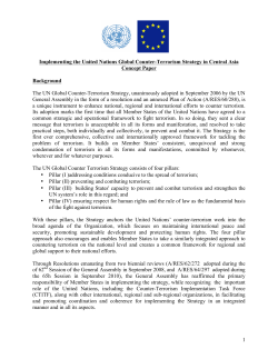 1 Implementing the United Nations Global Counter