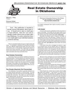 Real Estate Ownership in Oklahoma