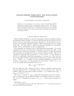 Hanson-Wright inequality and sub