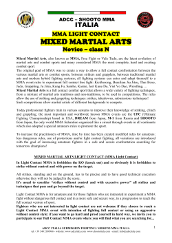 MMA Light Contact - Engl