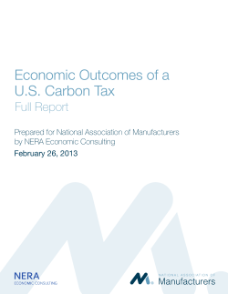 Economic Outcomes of a US Carbon Tax