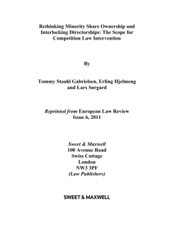 Rethinking Minority Share Ownership and Interlocking