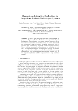 Dynamic and Adaptive Replication for Large-Scale Reliable