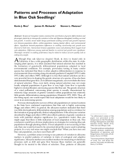 Patterns and Processes of Adaptation in Blue