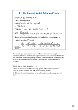 Advanced topic: Derivation of second order condition gives
